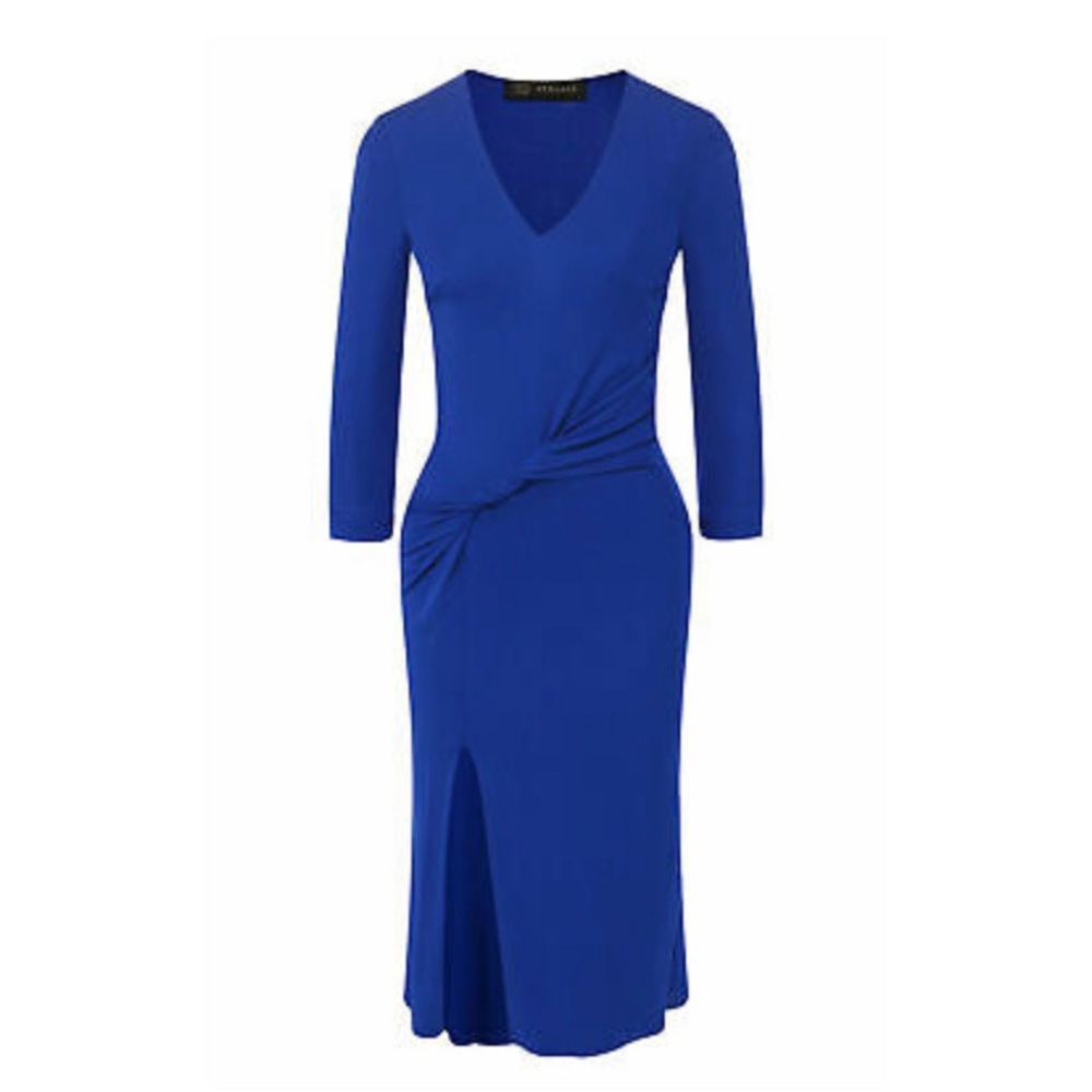 VERSACE First Line Blue Twist Draped LOGO BUTTON